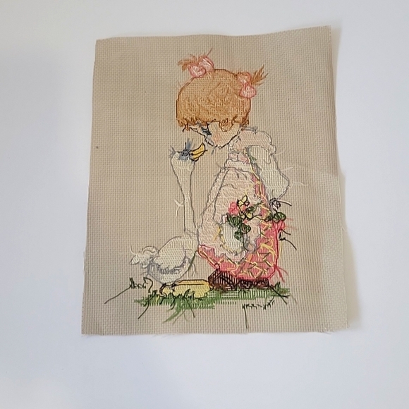 PRECIOUS MOMENTS CROSS STITCH UNFRAMED SET OF 2 - Picture 6 of 6